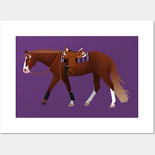 Sorrel Western Pleasure Horse - Equine Rampaige Posters and Art